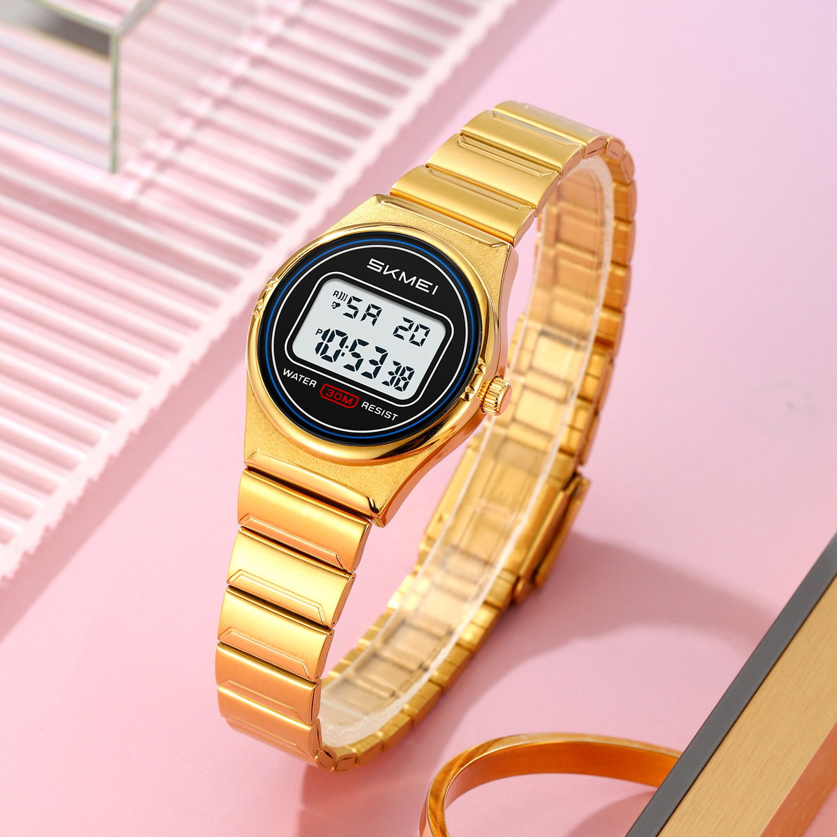 SKMEI 2338 New Model Fashion Alarm Digital Women Watch