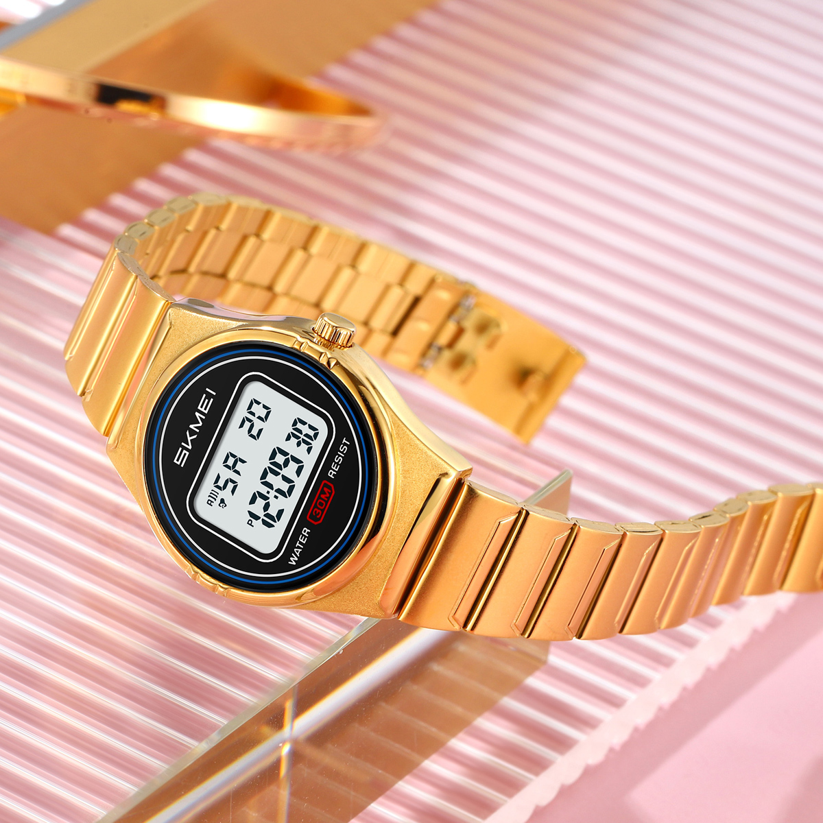 SKMEI 2338 New Model Fashion Alarm Digital Women Watch