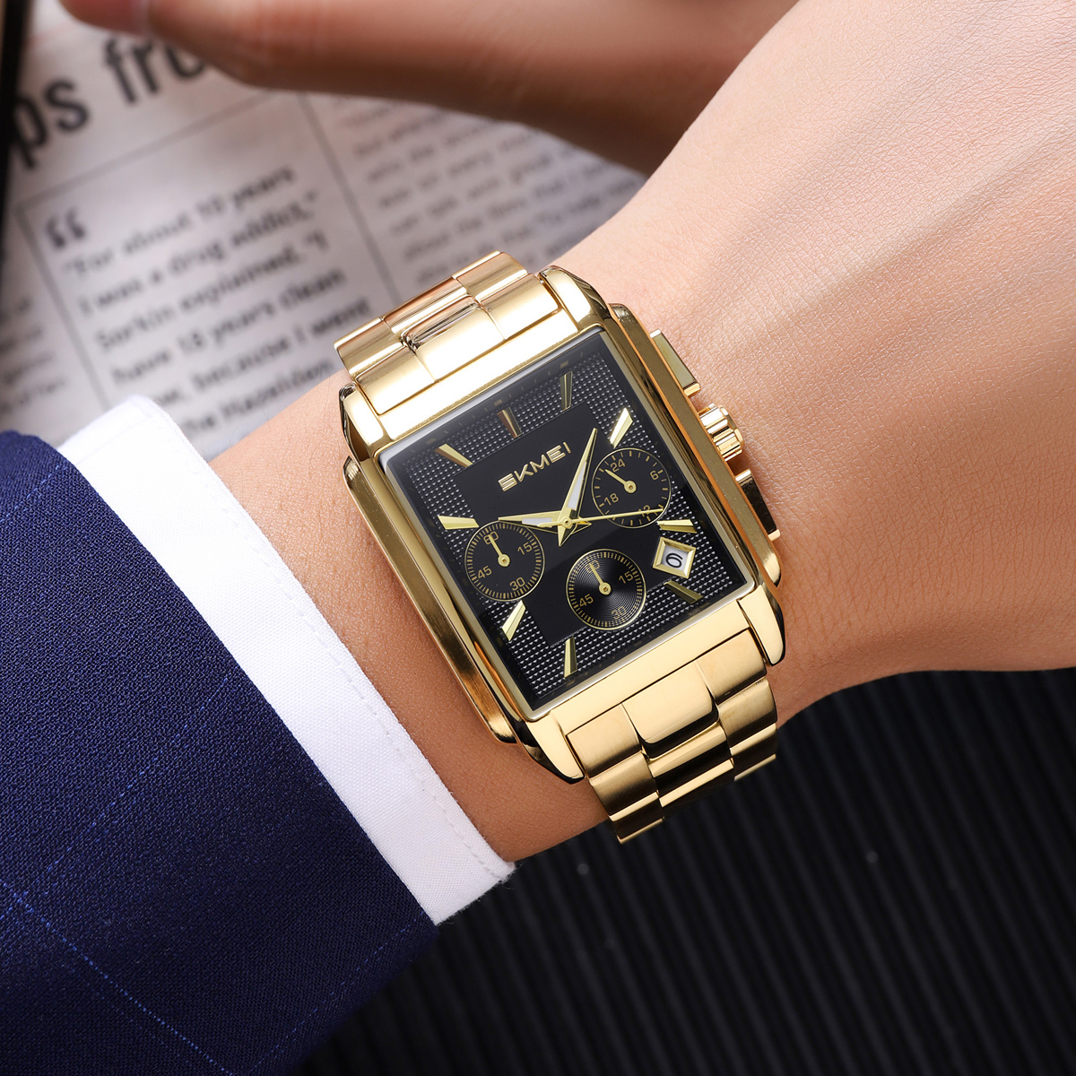 Skmei 2339 High Quality Cheap Price Square Dial Quartz WristWatch