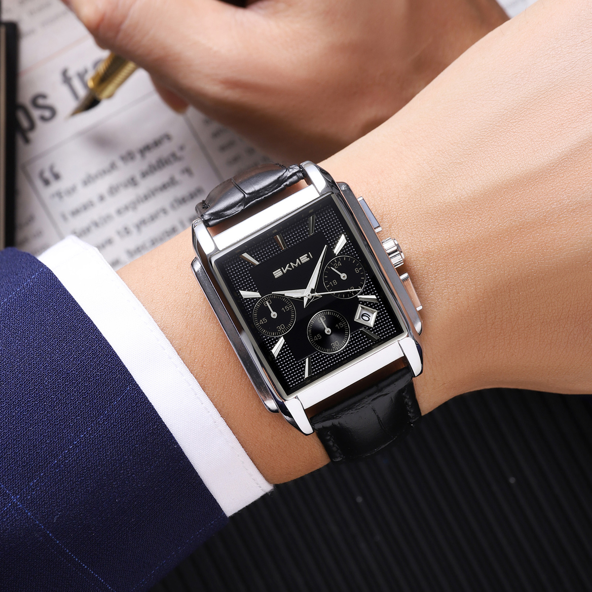 Skmei 2339 High Quality Cheap Price Square Dial Quartz WristWatch