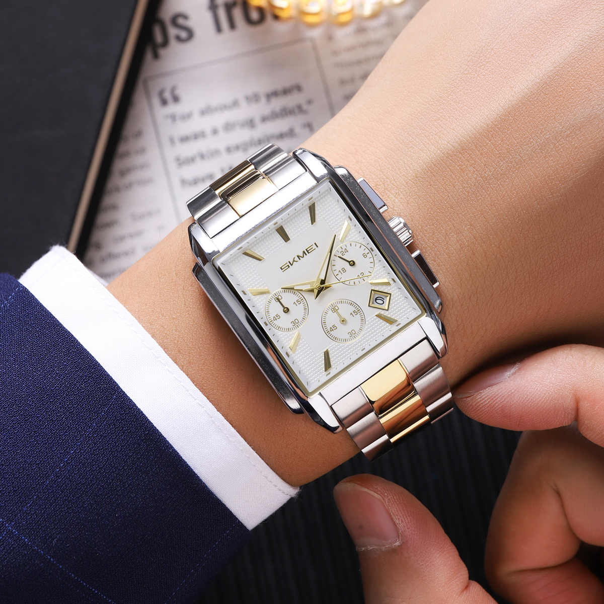 Skmei 2339 High Quality Cheap Price Square Dial Quartz WristWatch