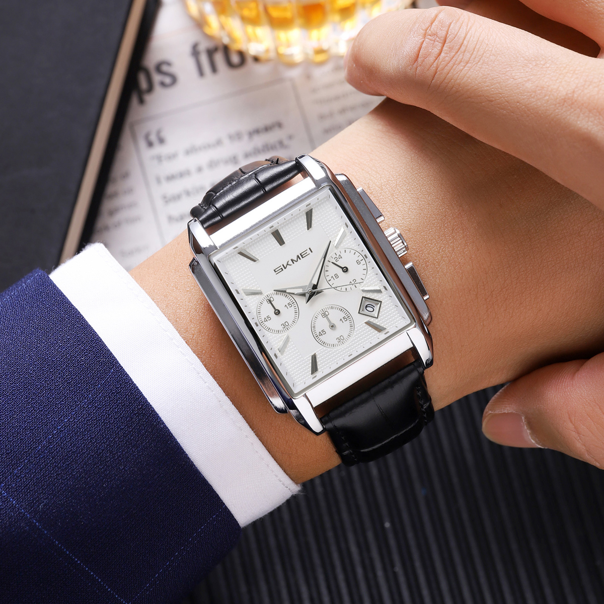 Skmei 2339 High Quality Cheap Price Square Dial Quartz WristWatch