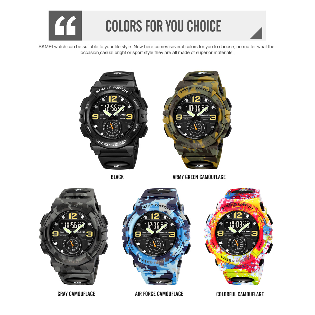 SKMEI 2341 New Design Sport Digital Watch for Men