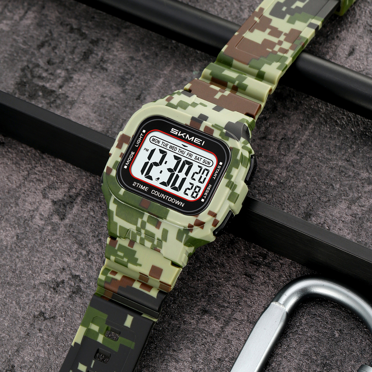 New Arrival Skmei 2343 Black Sport Digital Watch for Men