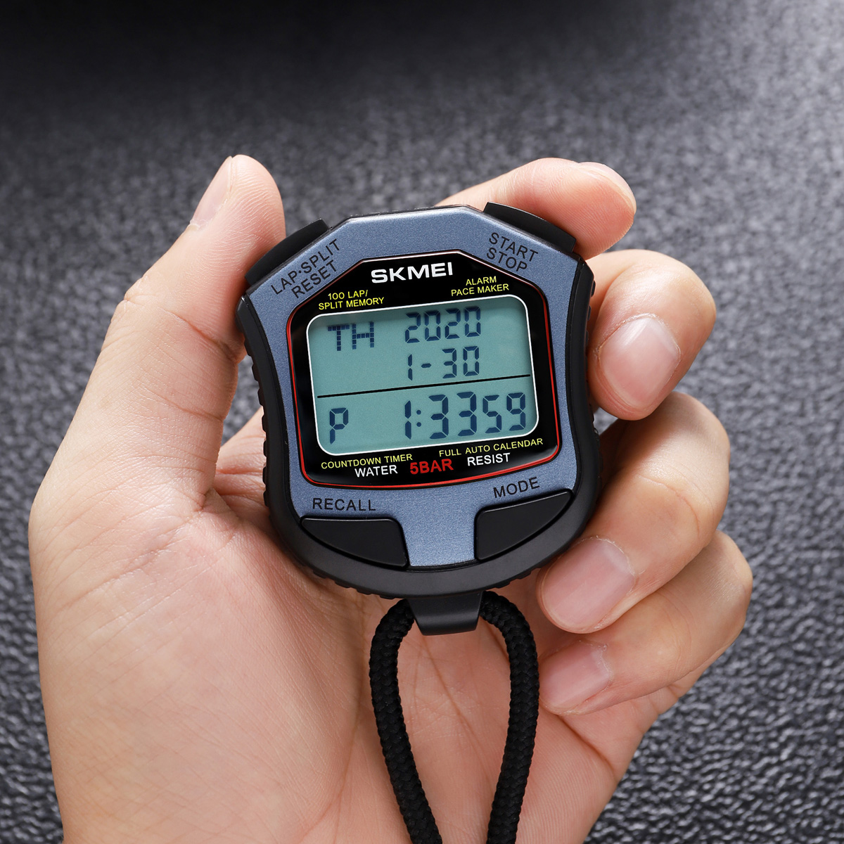 SKMEI 2345 Multifunction Digital Sport Stopwatch Large Display Sports Fitness Coaches Timer