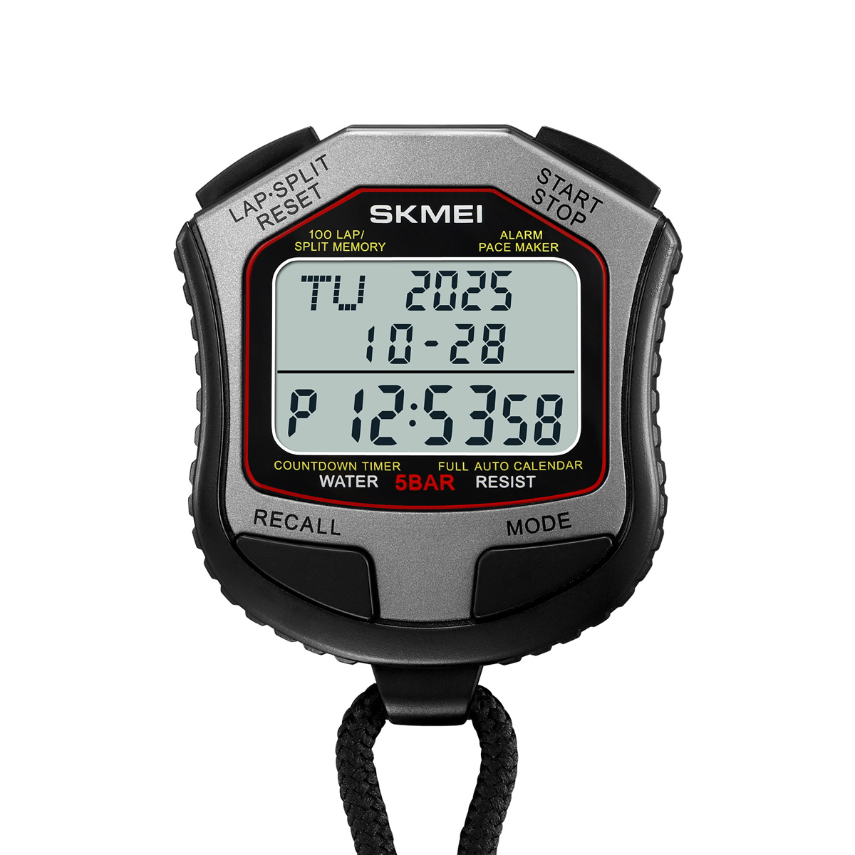 SKMEI 2345 Multifunction Digital Sport Stopwatch Large Display Sports Fitness Coaches Timer