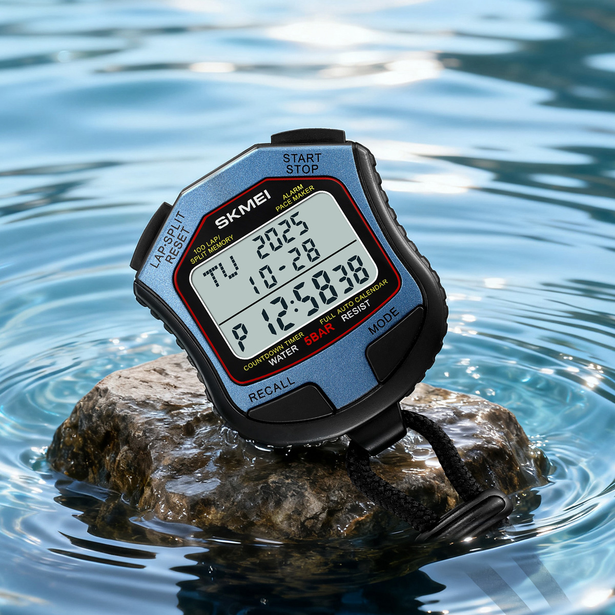 SKMEI 2345 Multifunction Digital Sport Stopwatch Large Display Sports Fitness Coaches Timer