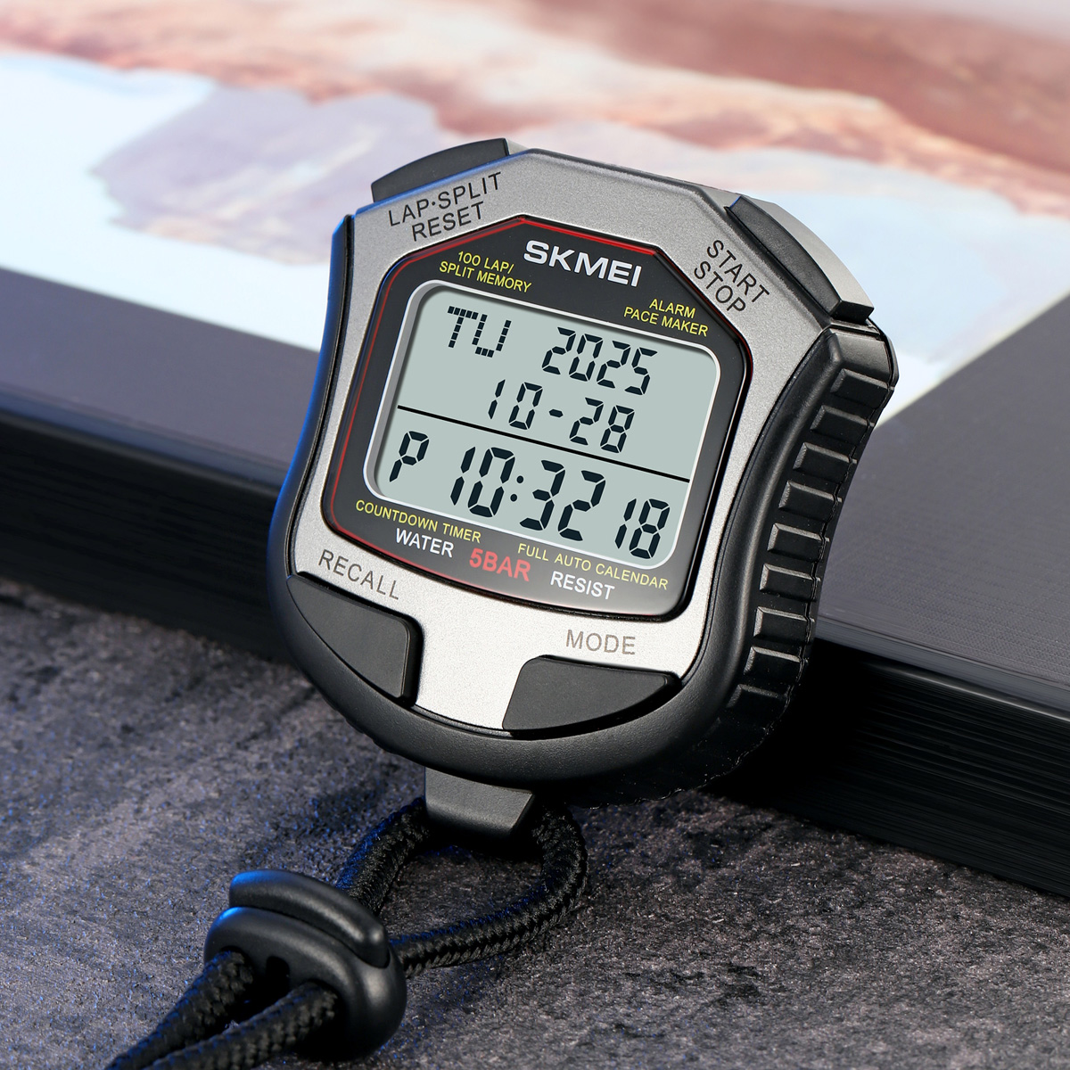 SKMEI 2345 Multifunction Digital Sport Stopwatch Large Display Sports Fitness Coaches Timer