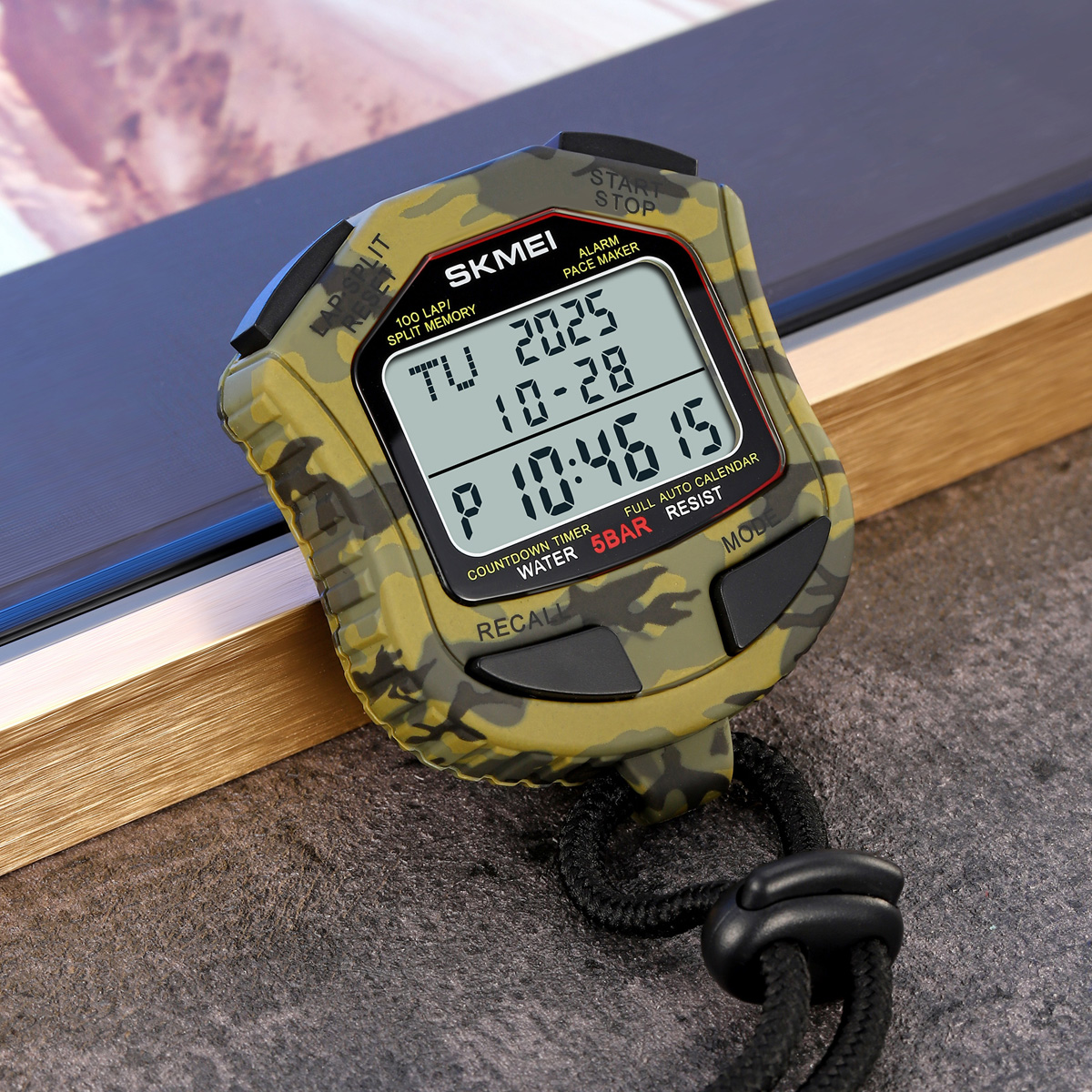 SKMEI 2345 Multifunction Digital Sport Stopwatch Large Display Sports Fitness Coaches Timer