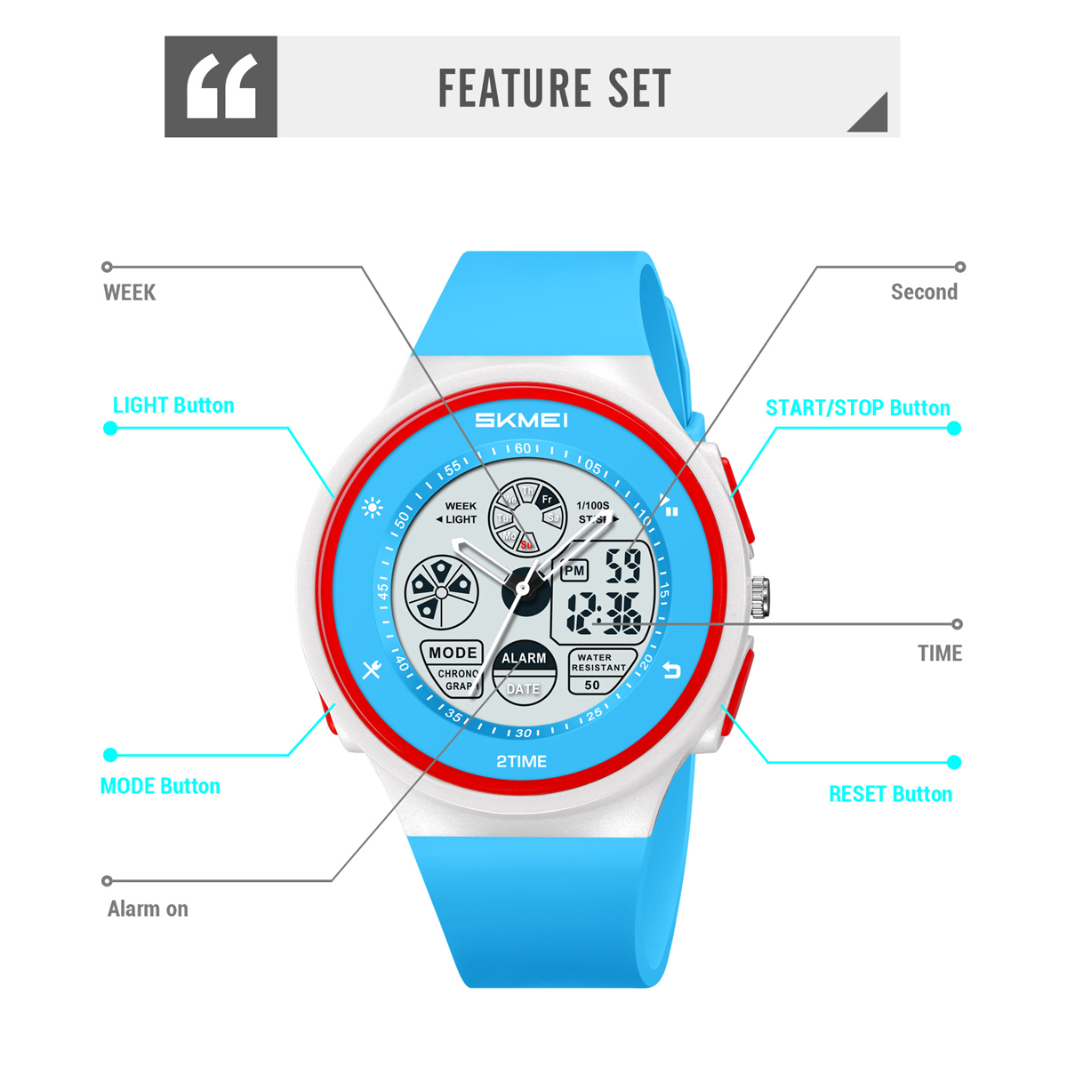 Reloj SKMEI 2346 Hombre Jam Tangan