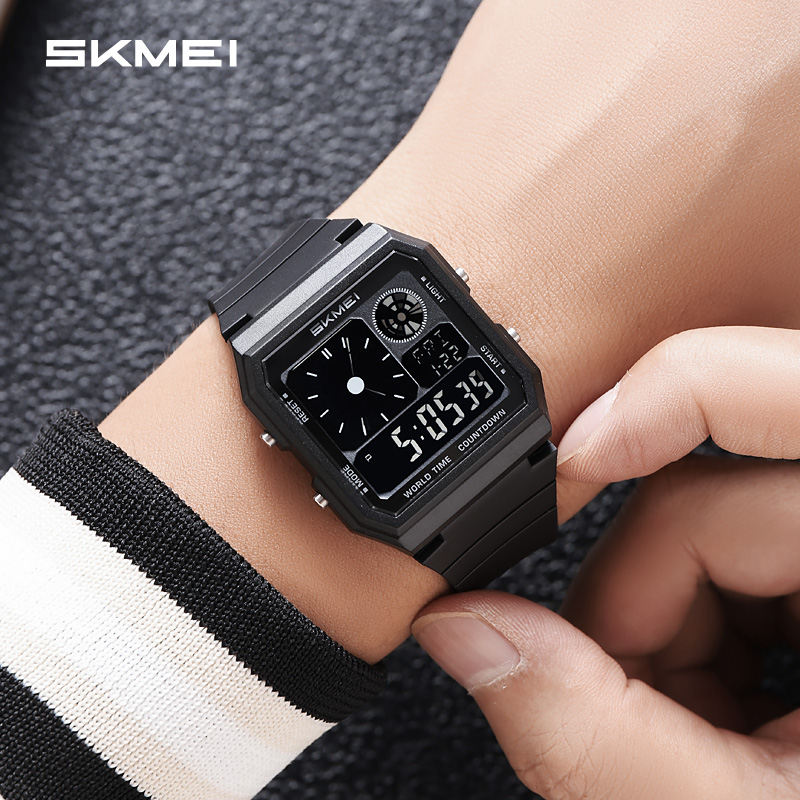 SKMEI 2347 Outdoor Sports Plastic Watches Men 