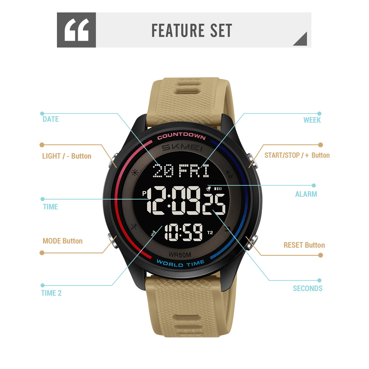 Skmei 2348 Classy Men Digital Watch