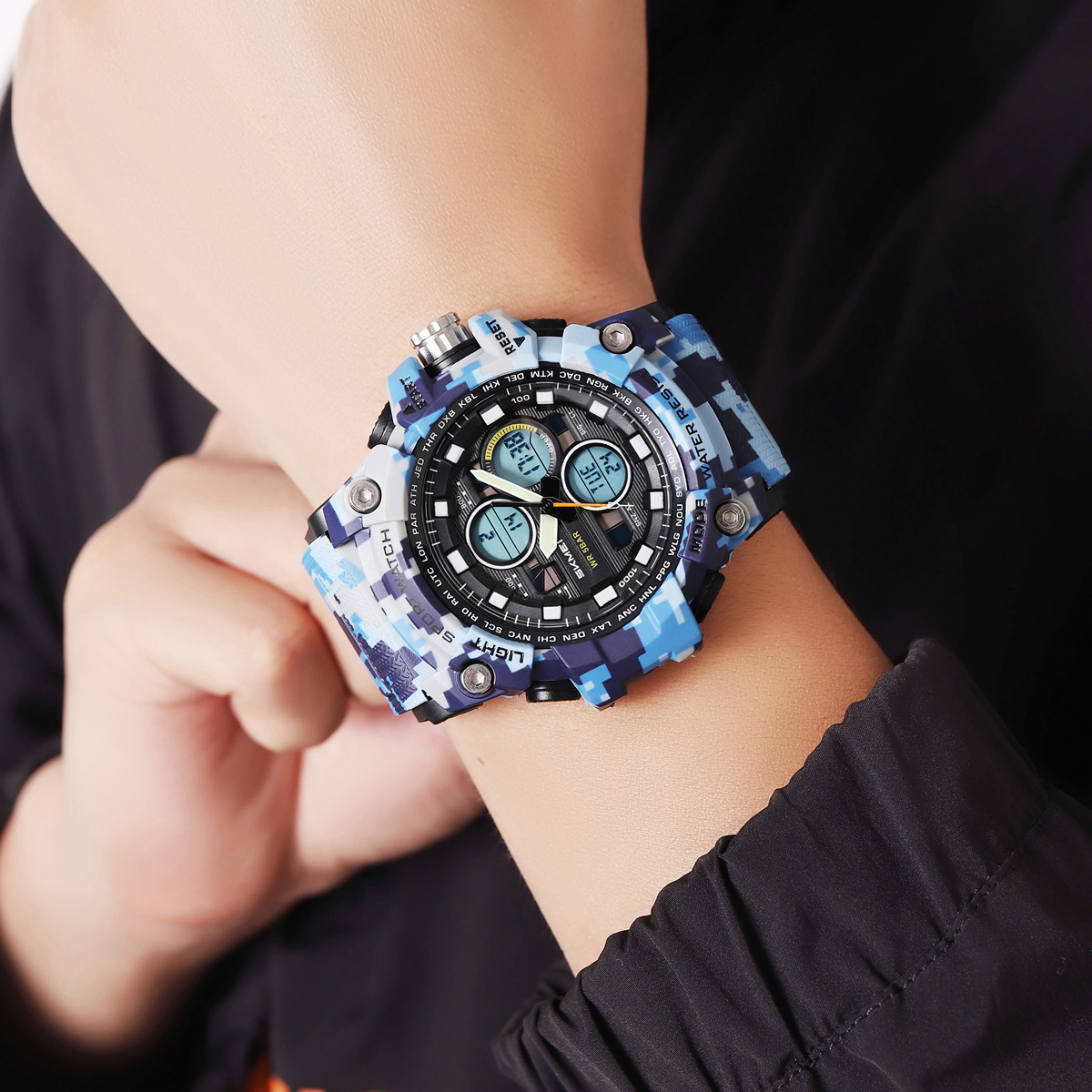 SKMEI 2349 Analog Digital Wrist Watch for Men Digital Original