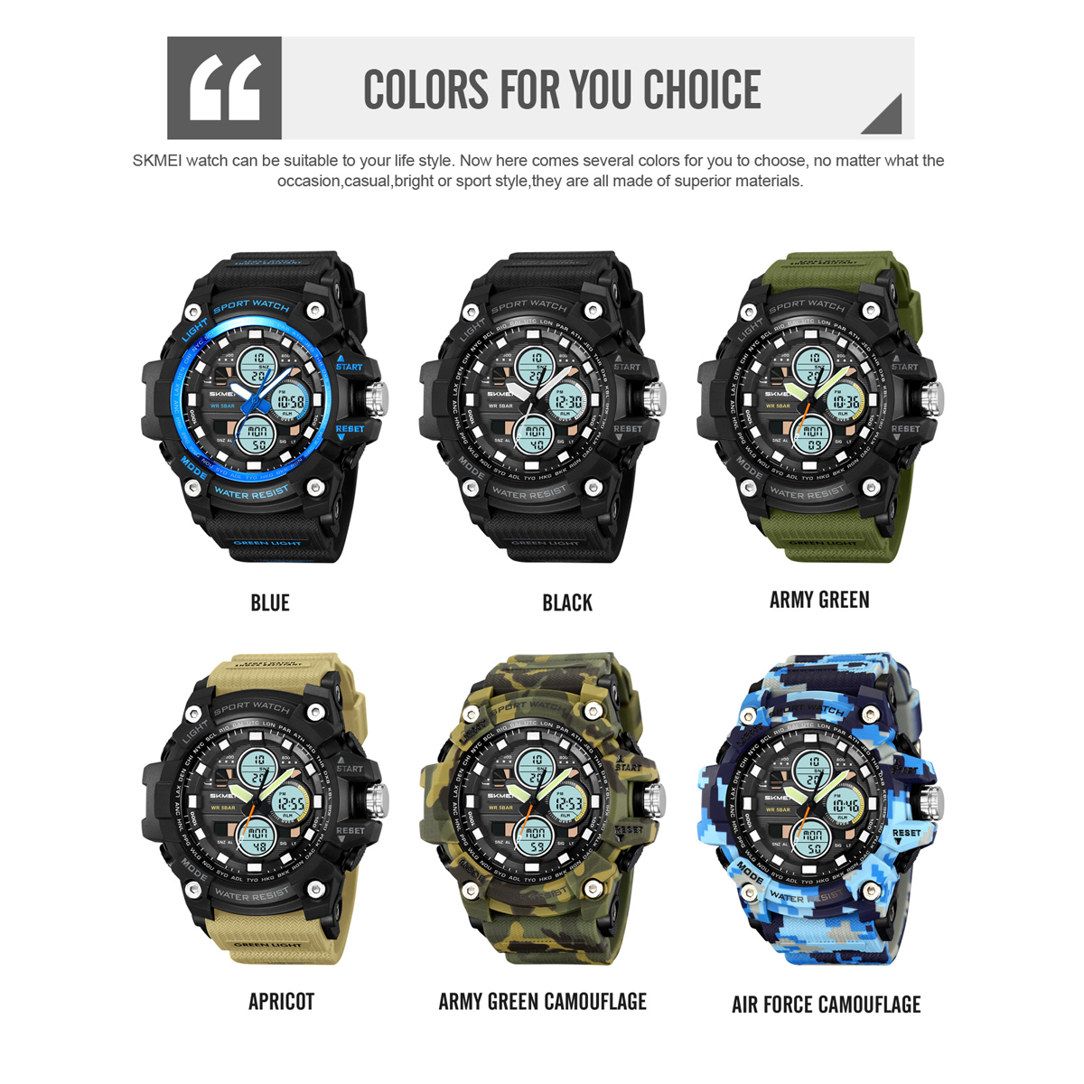 SKMEI 2349 Analog Digital Wrist Watch for Men Digital Original