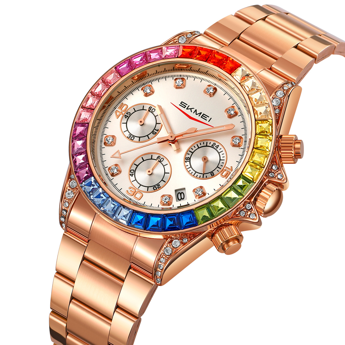SKMEI 2352 Luxury Gold Custom Logo Mens Watch Wholesale