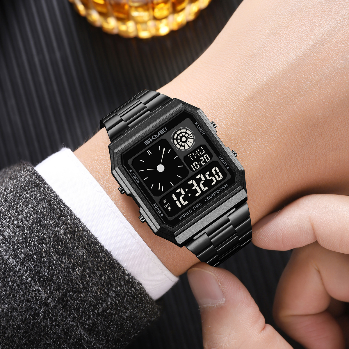 Skmei 2353 DIGITAL WATCH STAINLESS STEEL STRAP