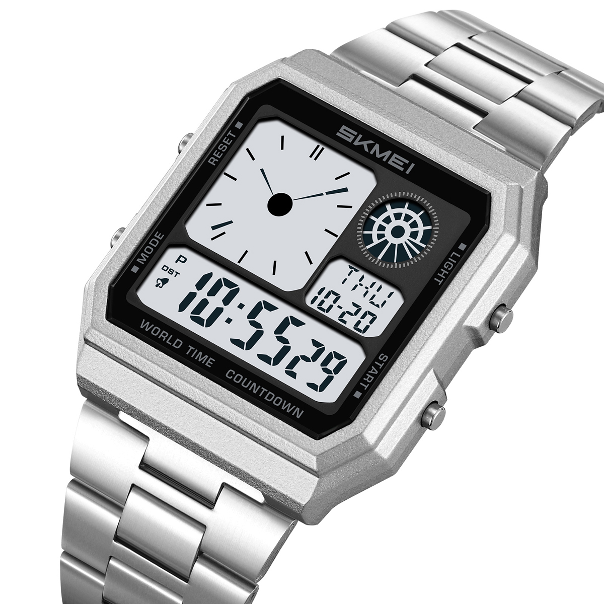 Skmei 2353 DIGITAL WATCH STAINLESS STEEL STRAP