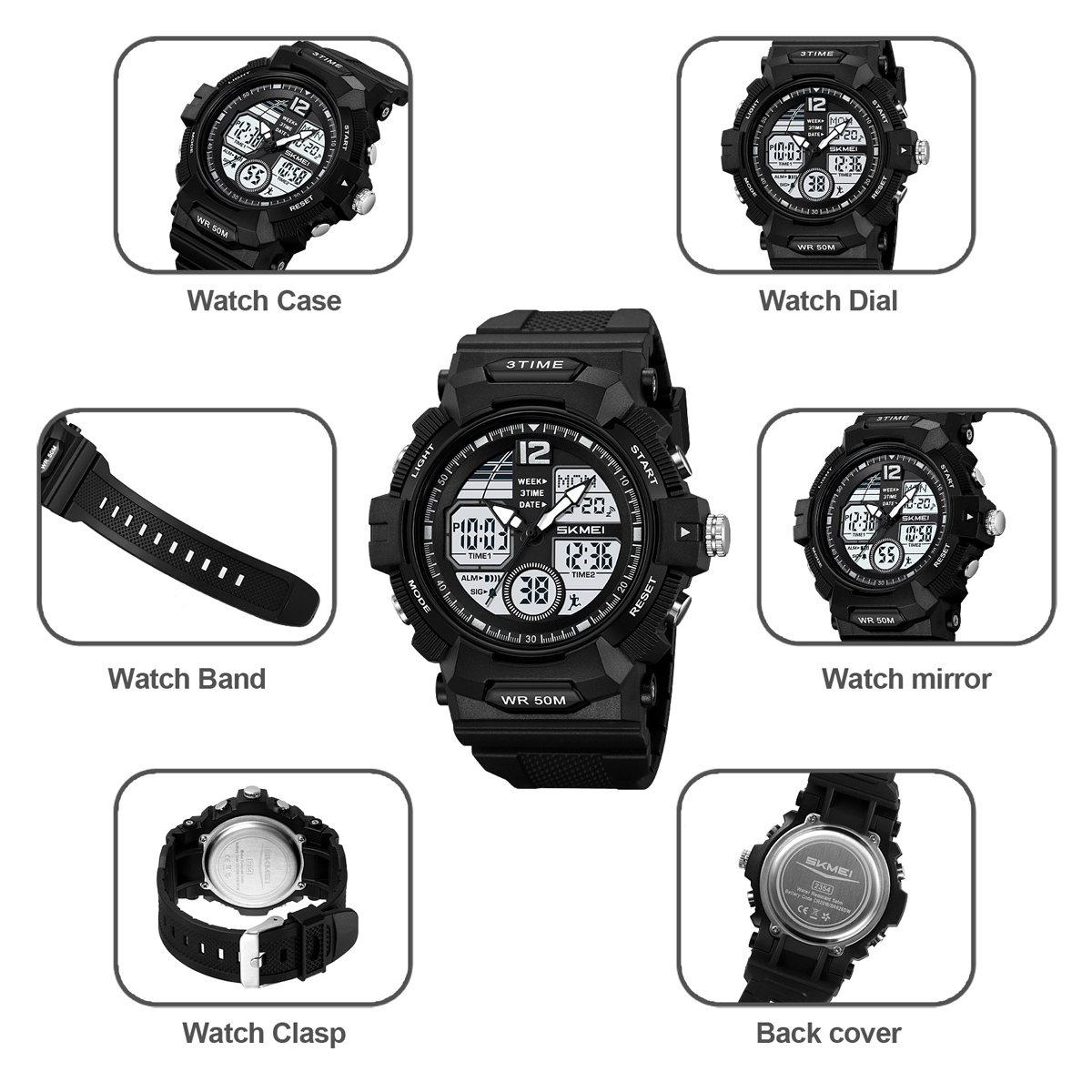 Skmei Model 2354 Analog Digital Custom logo Watches