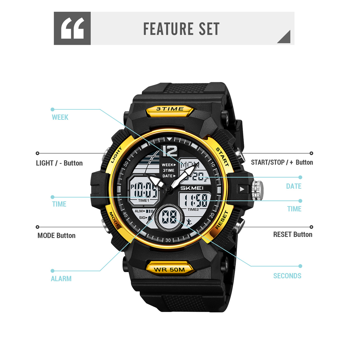 Skmei Model 2354 Analog Digital Custom logo Watches