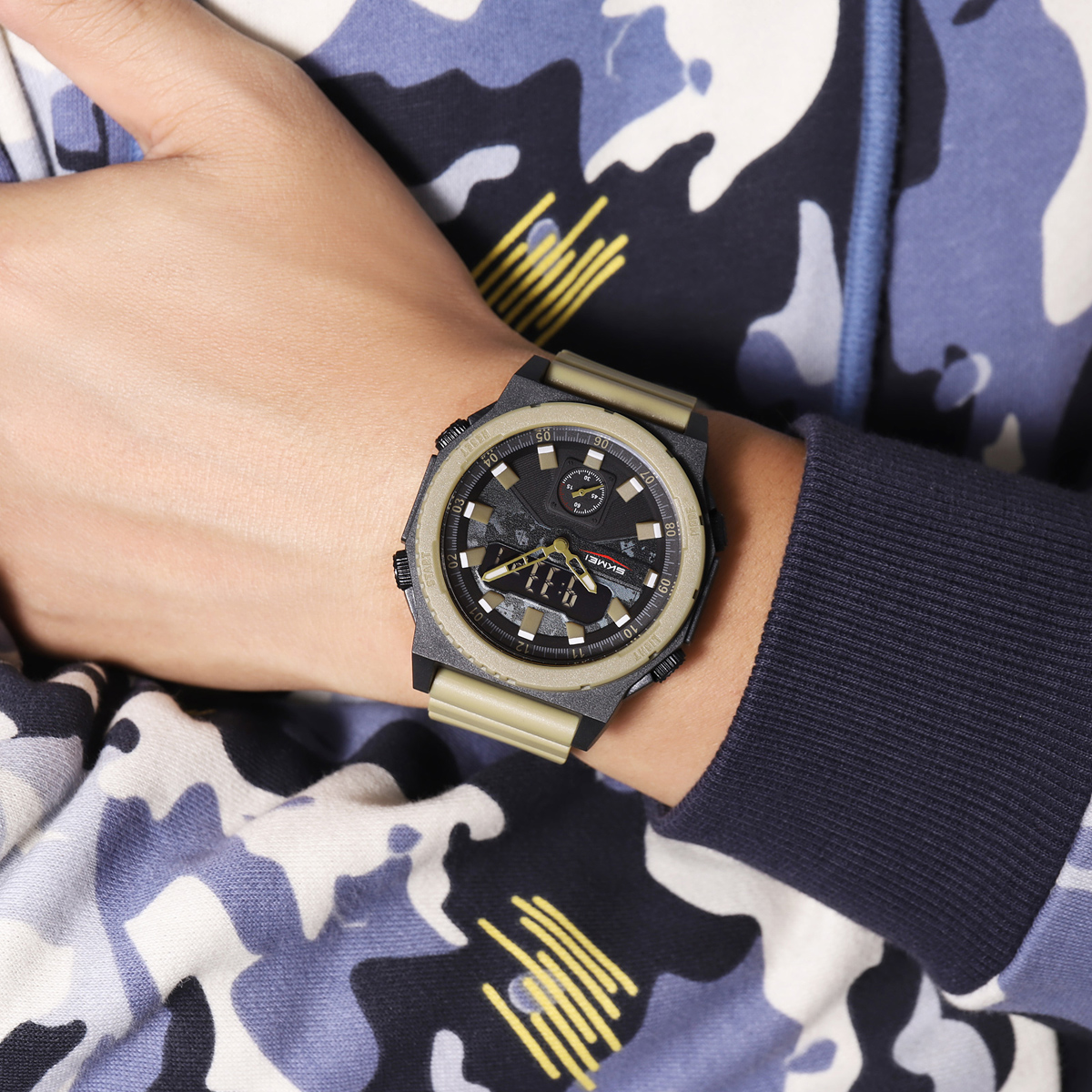 Official SKMEI 2355 5atm Analogue Digital watch 