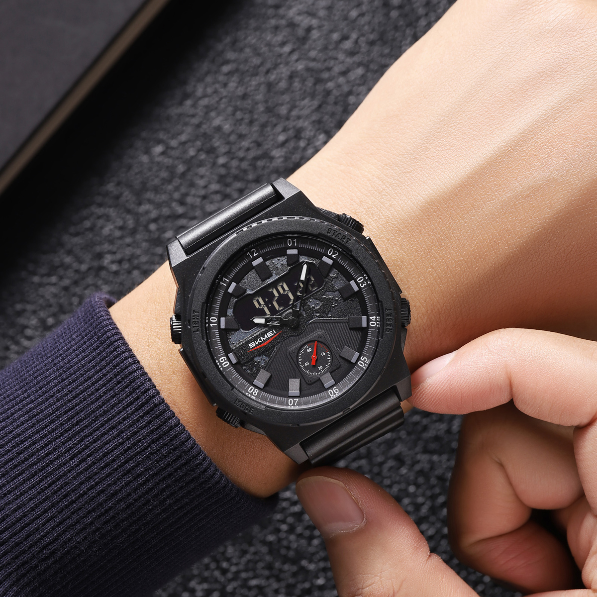 Official SKMEI 2355 5atm Analogue Digital watch 