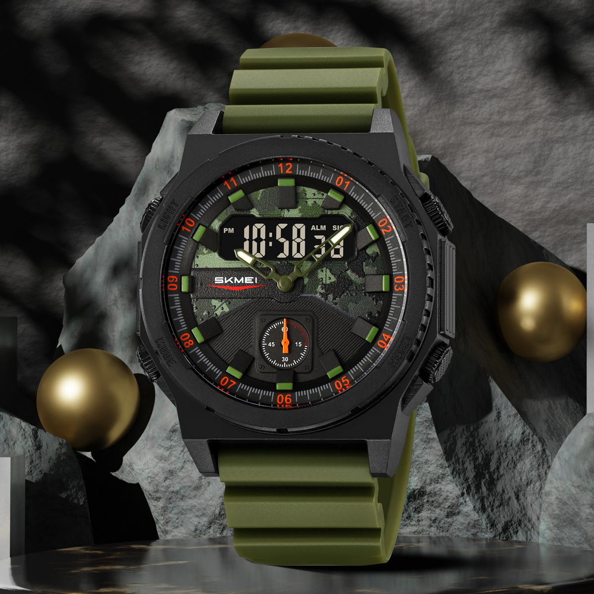 Official SKMEI 2355 5atm Analogue Digital watch 