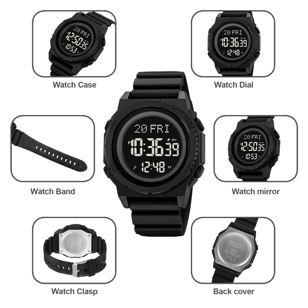 Skmei 2357 New Stylish Digital Sport Watch Men