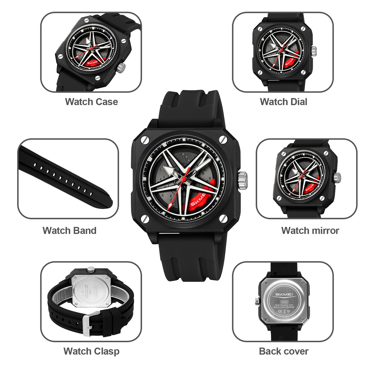 SKMEI 2362 Sport Silicone Watch