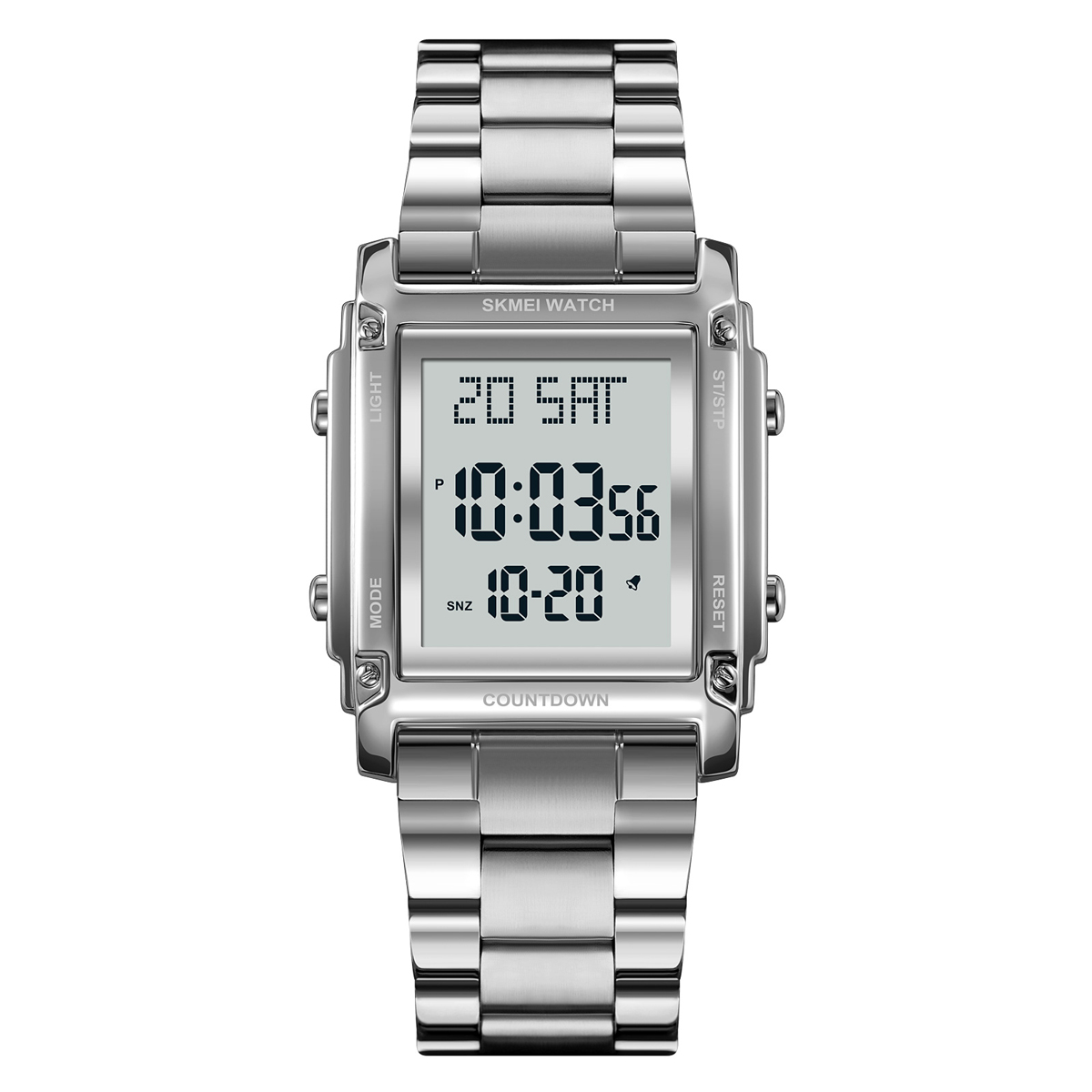 SKMEI 2366 DIGITAL WATCH STEEL STRAP