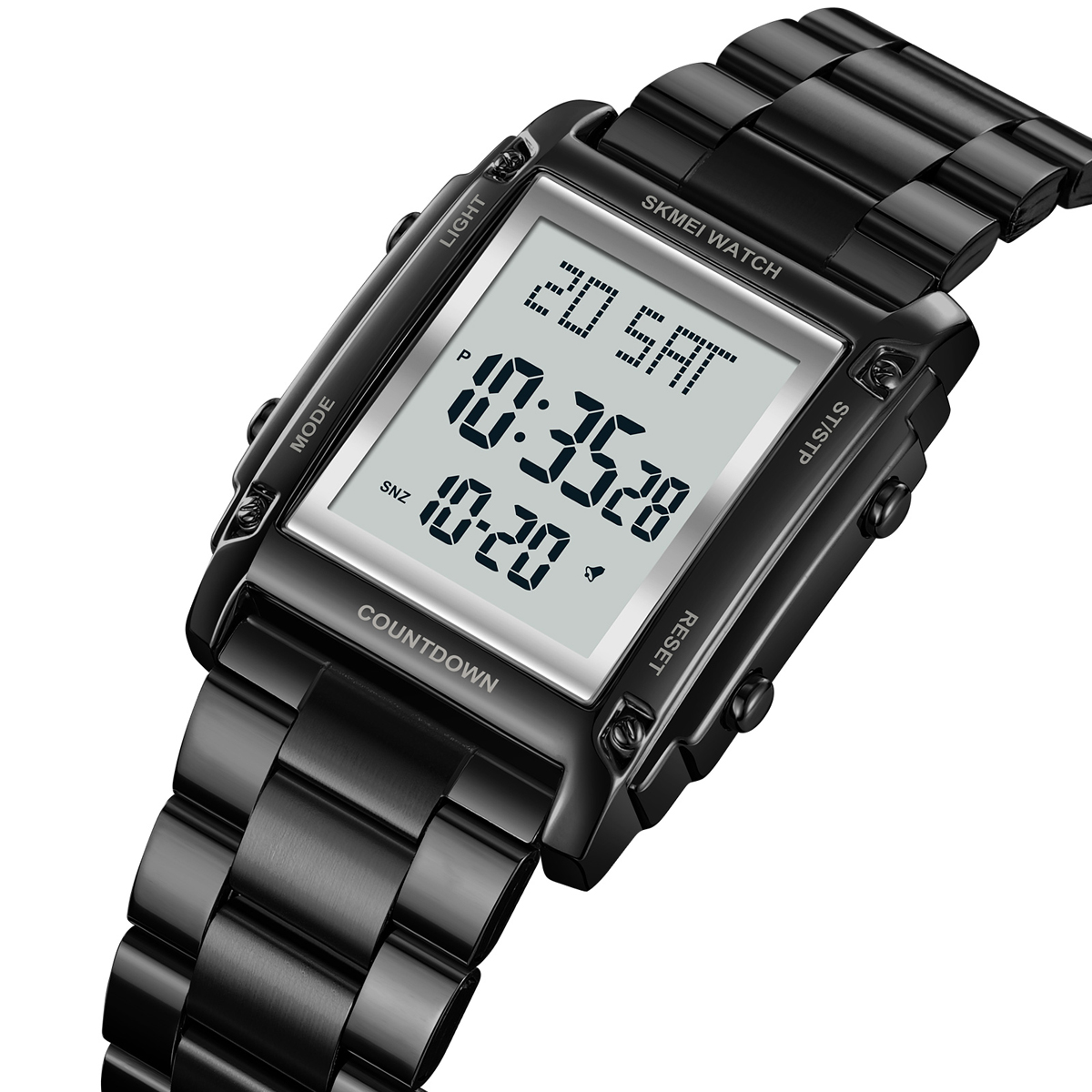 SKMEI 2366 DIGITAL WATCH STEEL STRAP