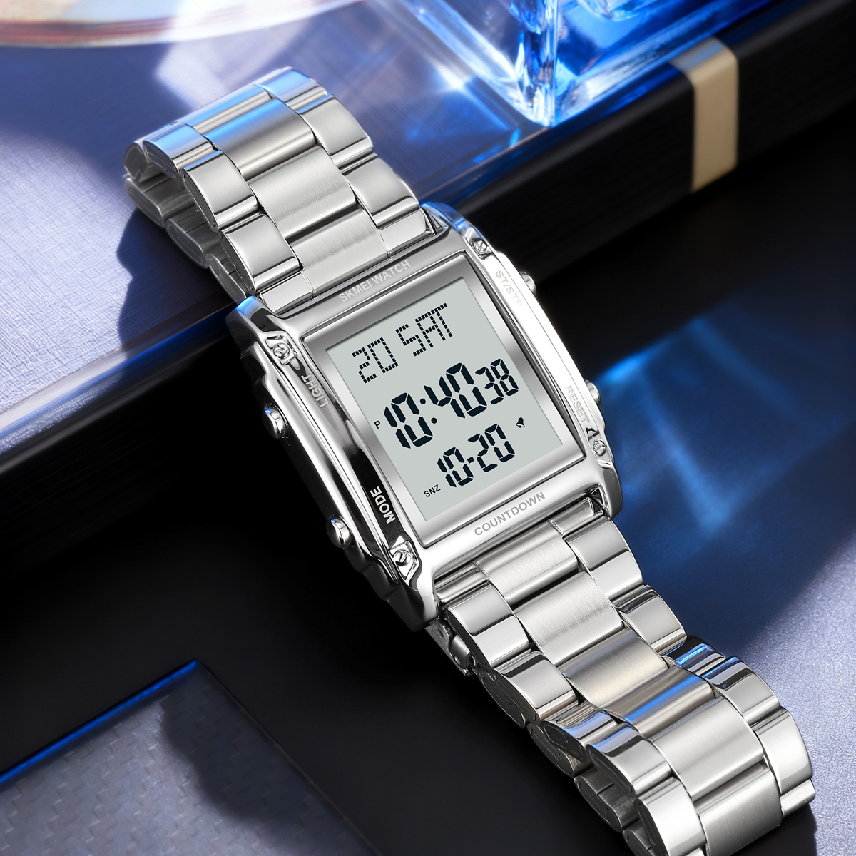 SKMEI 2366 DIGITAL WATCH STEEL STRAP