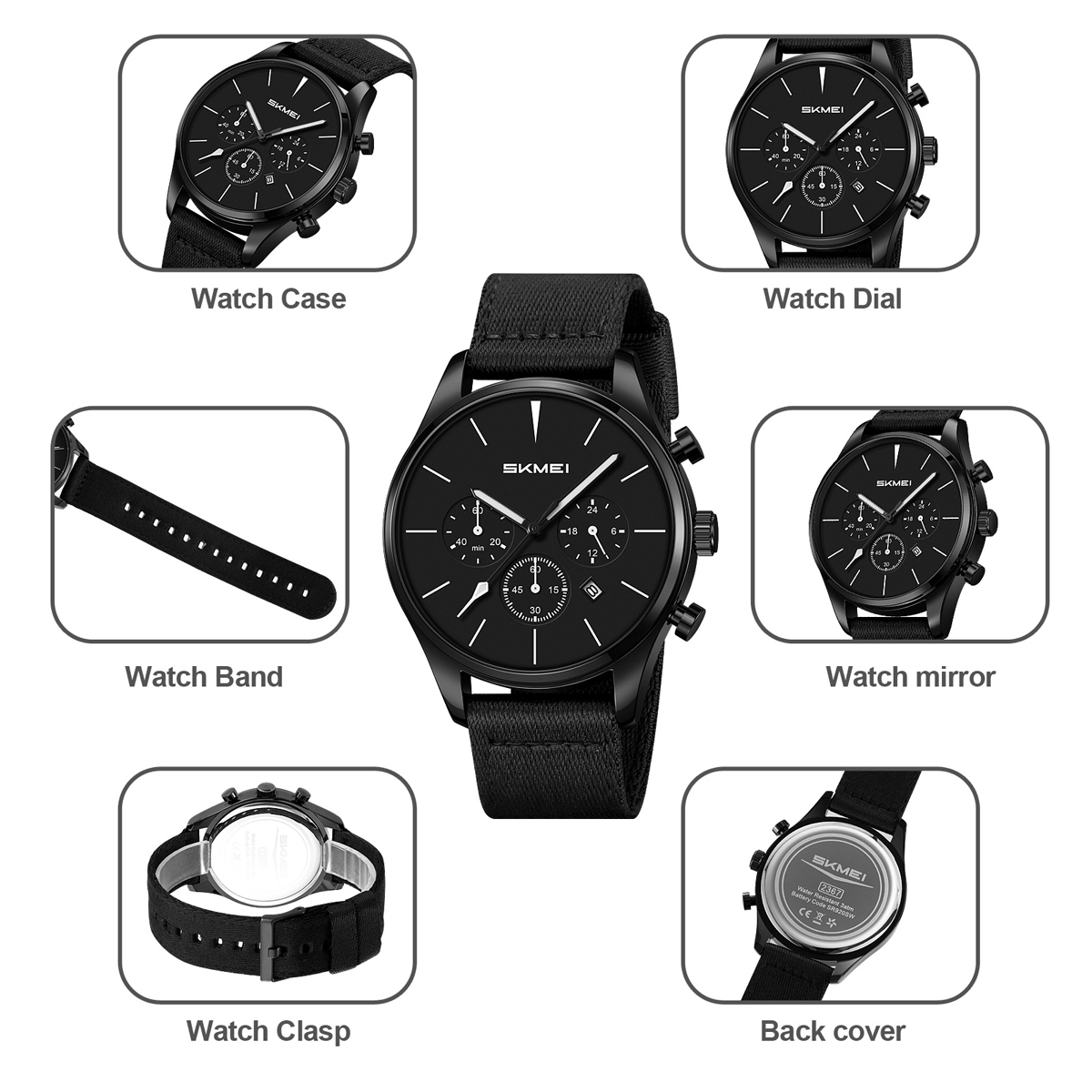 SKMEI 2367 Men's Luxury Quartz Wrist Watch