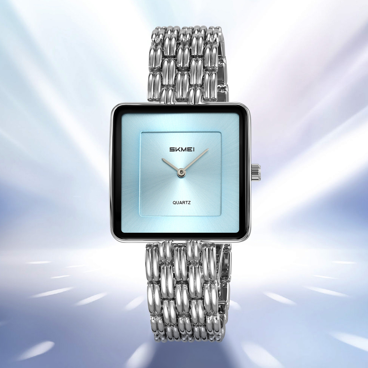 Skmei 2372 Luxury Lady Quartz Watch Customized logo Wholesale Stainless Steel Strap