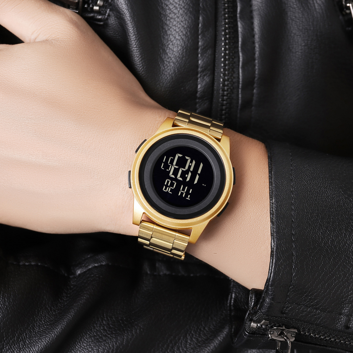 SKMEI 2379 Reloj De Hombre Electronic Metal Chronograph Watch