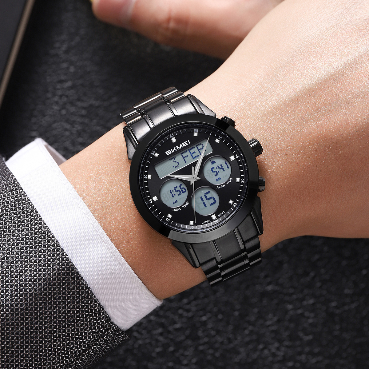 Skmei 2381 Arabic Islamic Qibla Jam Tangan Saat Wrist Watch