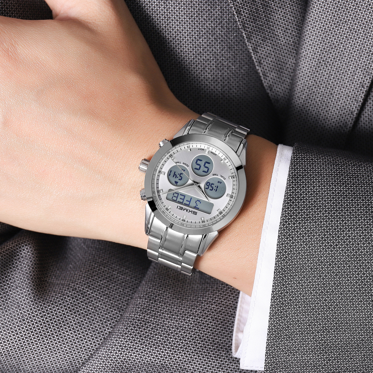 Skmei 2381 Arabic Islamic Qibla Jam Tangan Saat Wrist Watch