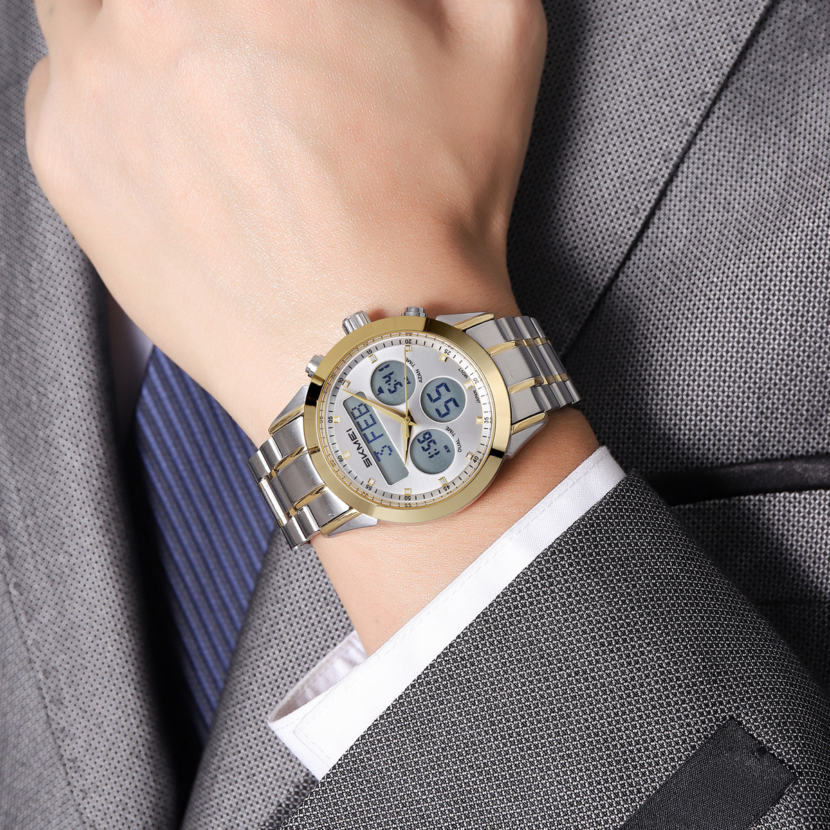 Skmei 2381 Arabic Islamic Qibla Jam Tangan Saat Wrist Watch