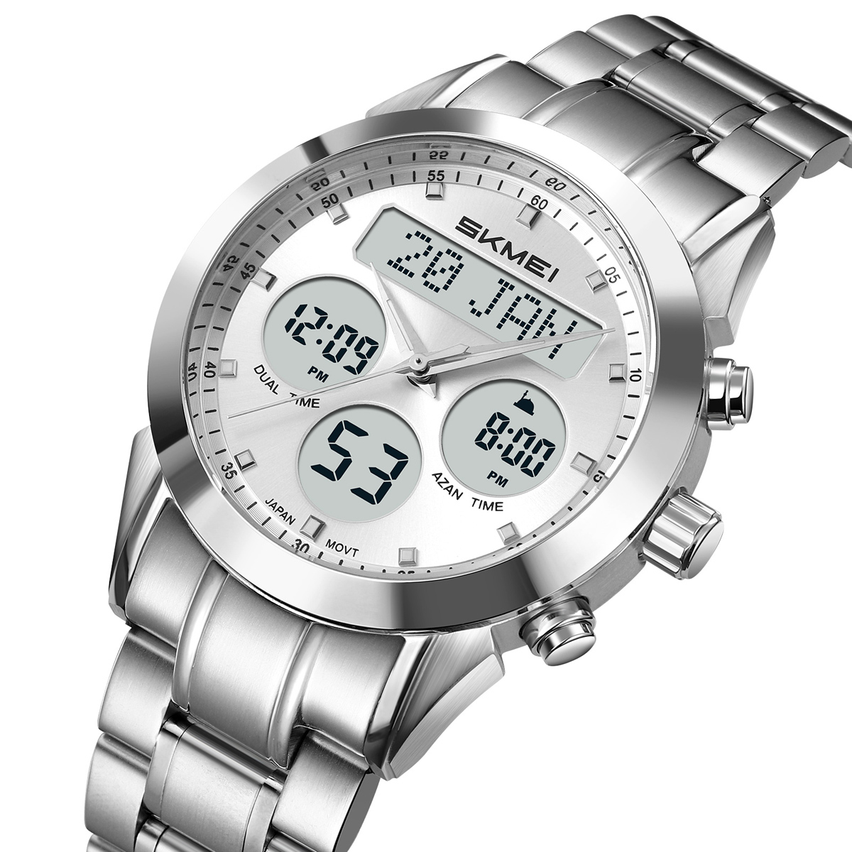 Skmei 2381 Arabic Islamic Qibla Jam Tangan Saat Wrist Watch