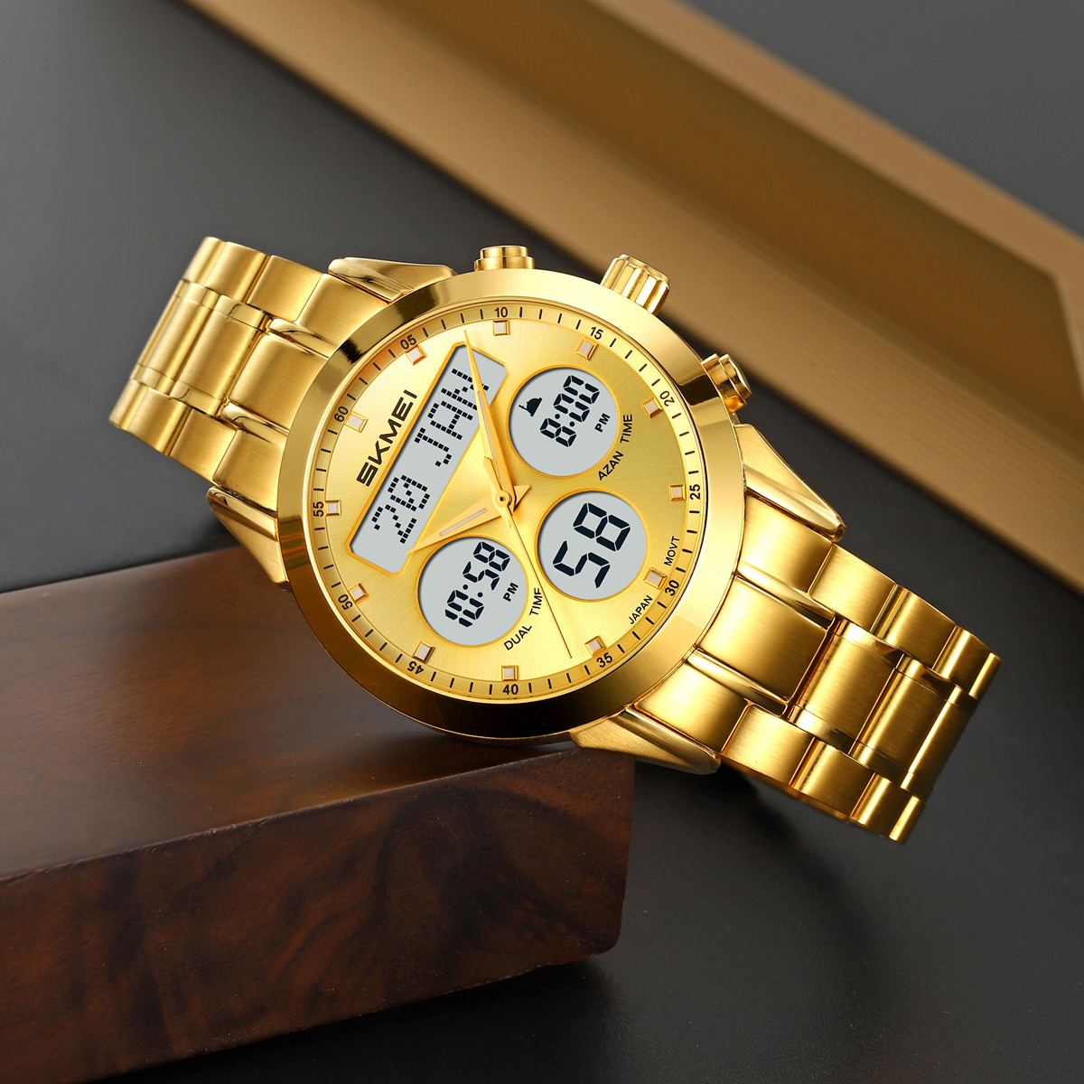 Skmei 2381 Arabic Islamic Qibla Jam Tangan Saat Wrist Watch