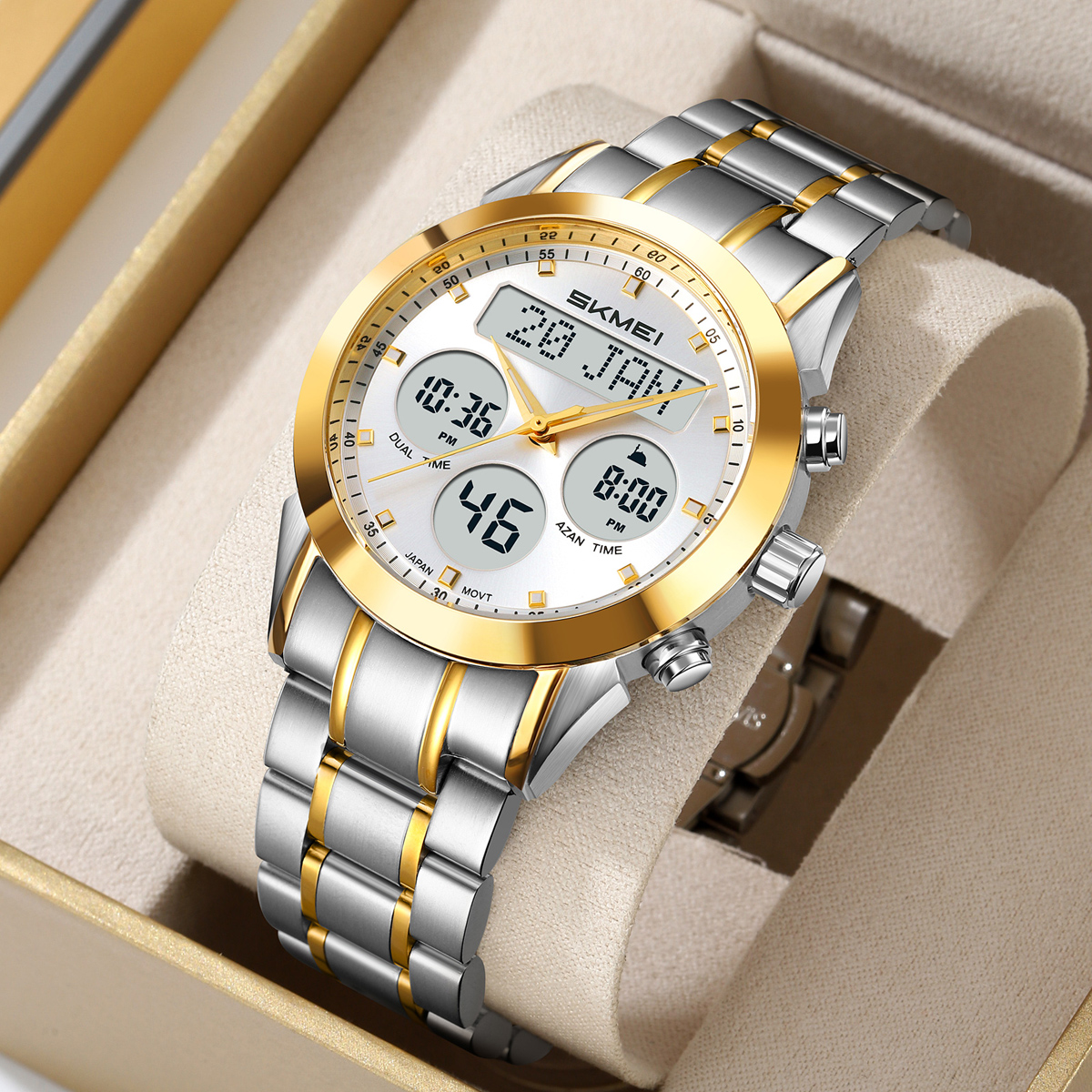 Skmei 2381 Arabic Islamic Qibla Jam Tangan Saat Wrist Watch