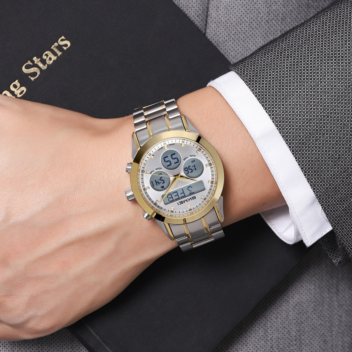 Skmei 2381 Arabic Islamic Qibla Jam Tangan Saat Wrist Watch