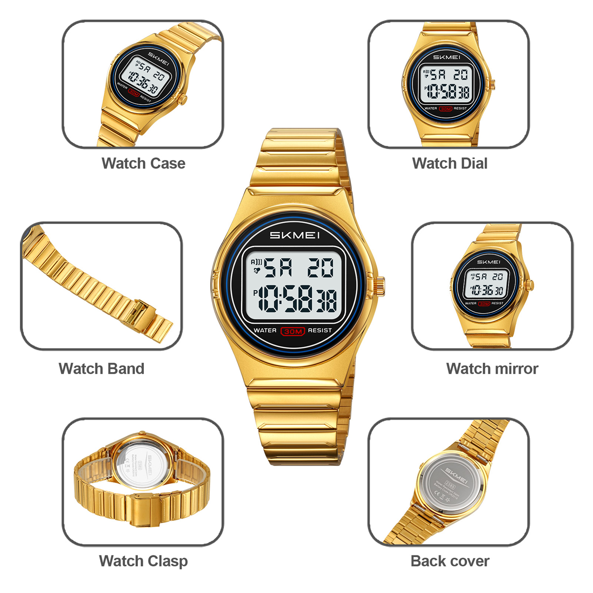 SKMEI 2385 Minimalist Sport Digital Watch 