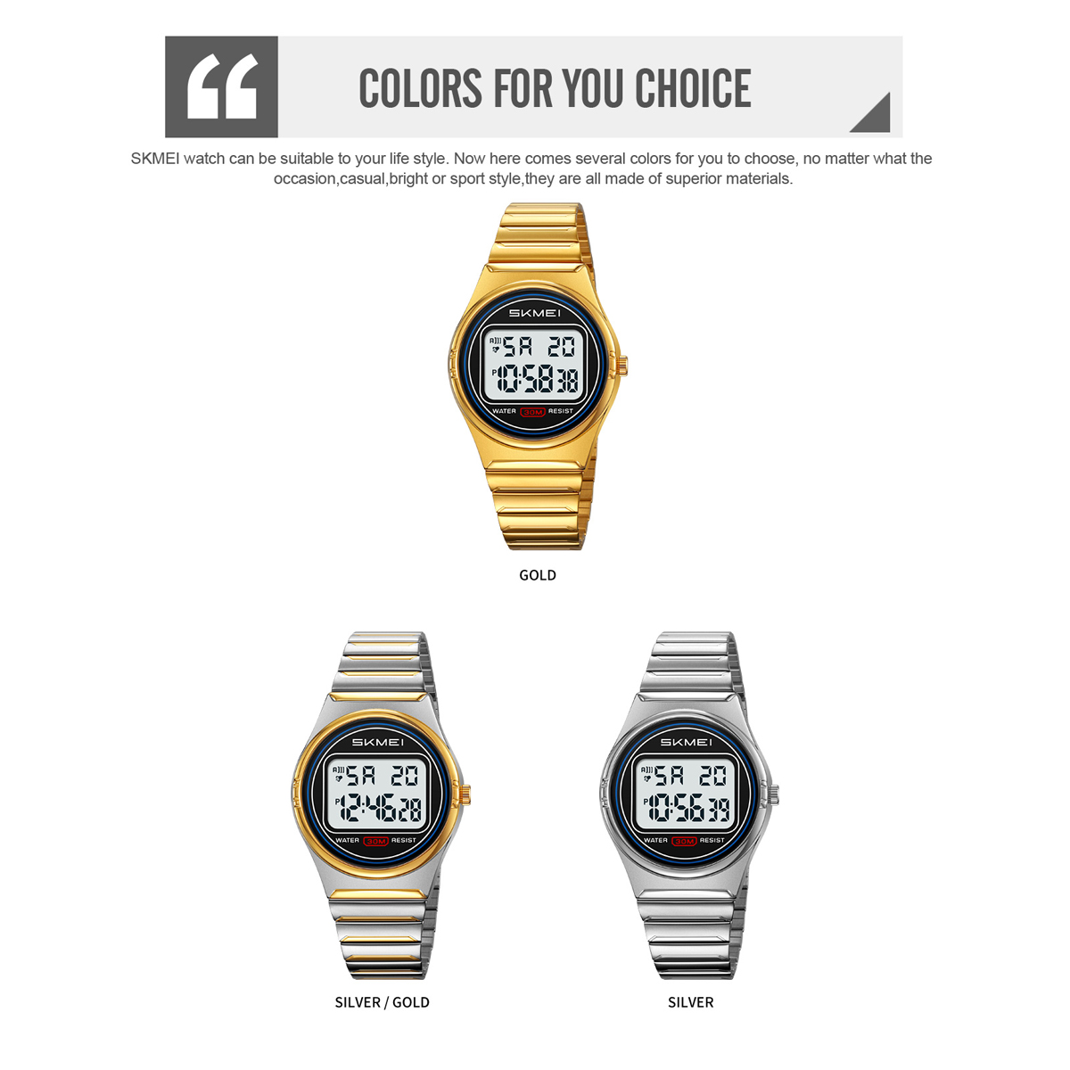 SKMEI 2385 Minimalist Sport Digital Watch 