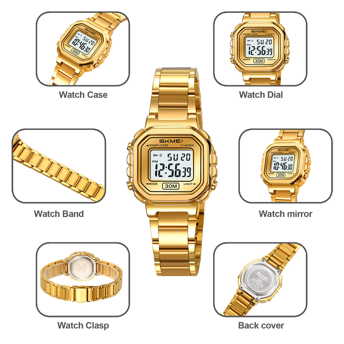 SKMEI Model 2387 Reloj Lady Digital Wrist Watch