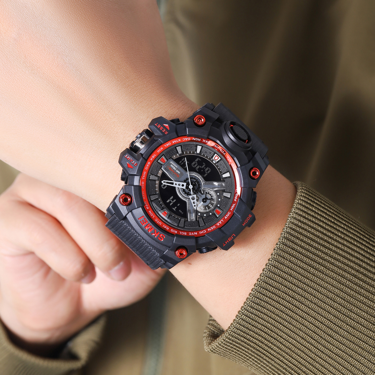 SKMEI 2396 Analog-Digital Wrist Watch
