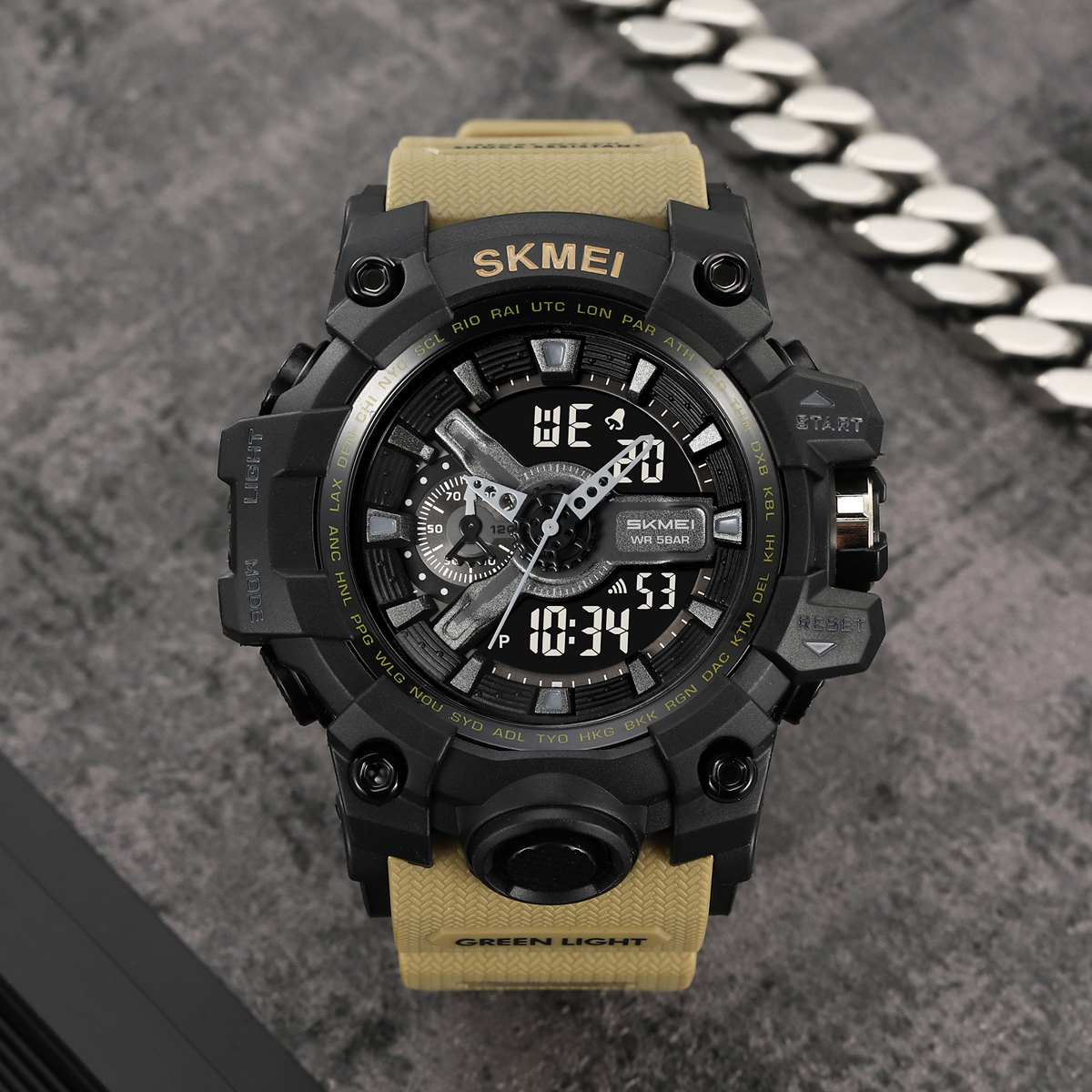 SKMEI 2396 Analog-Digital Wrist Watch