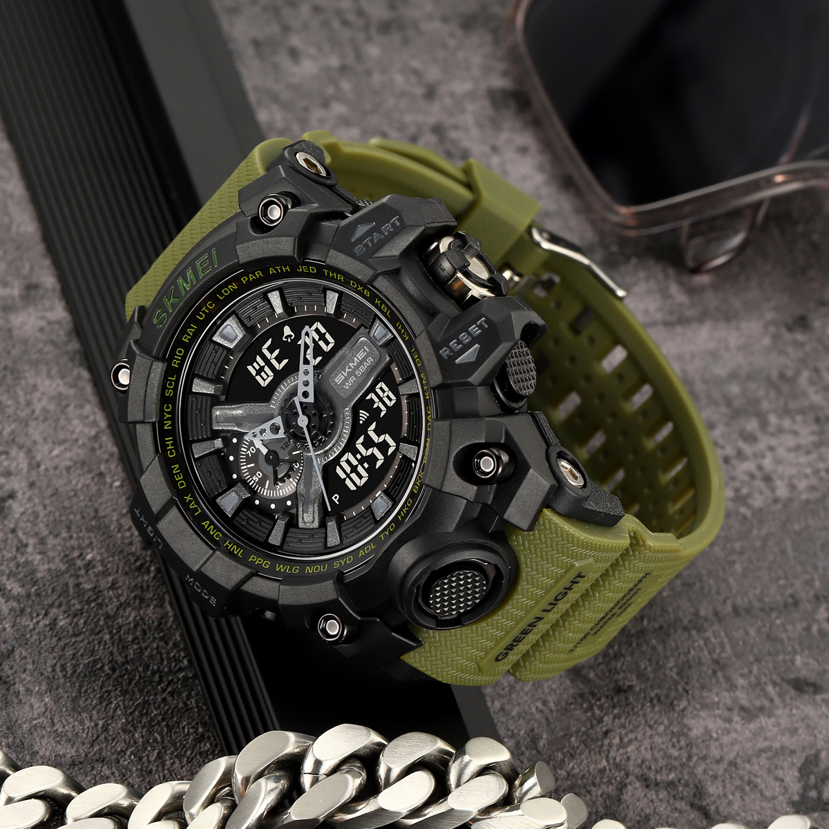 SKMEI 2396 Analog-Digital Wrist Watch