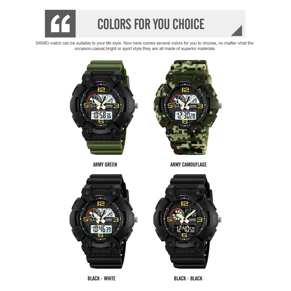 SKMEl 2397 Sport Watches for Men