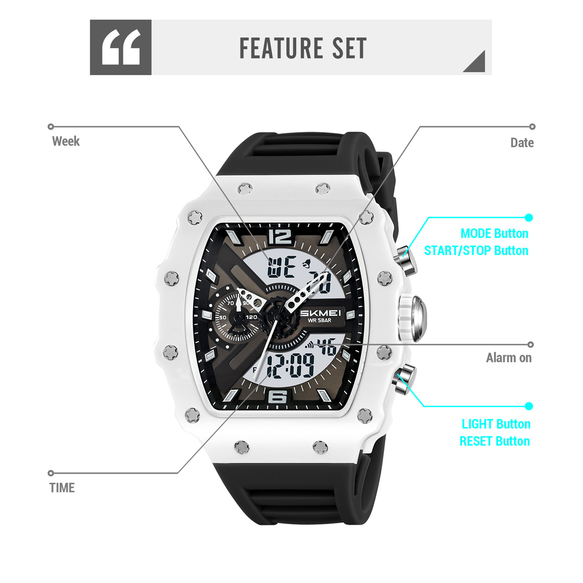 Skmei 2398 fashion ODM unisex digital watch