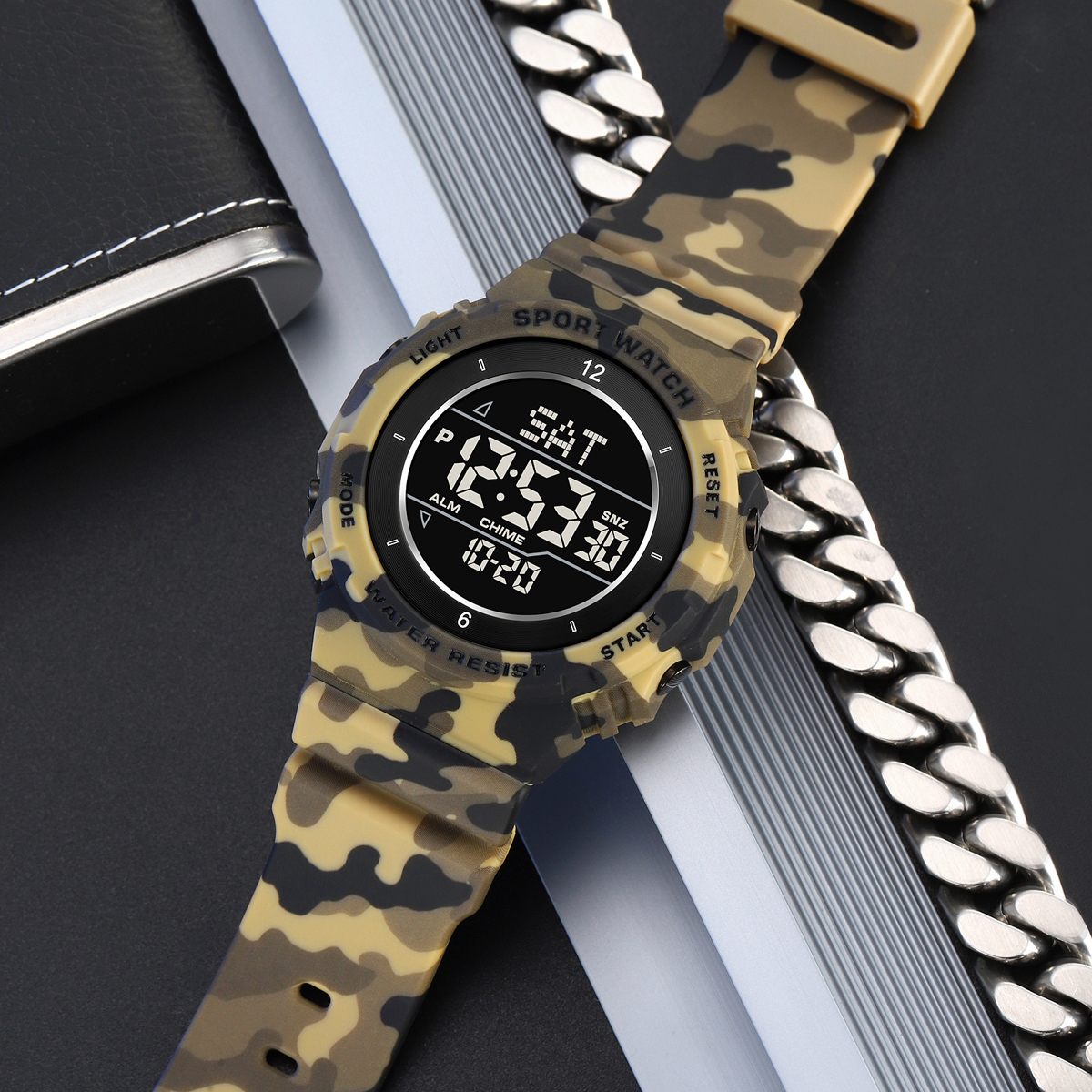 SKMEI 2400 Wholesale Mulitifunctionall Large Sports Electronic Men Digital Watch